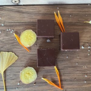 Pavé noir - gingembre, sachet 100g